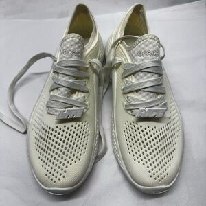 Crocs LiteRide 360 Pacer Ivory Sz:8W Activewear performance comfort Sneaker.